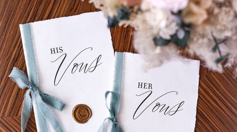 marriage vows, vows, wedding, wedding inspiration, international wedding, wedding ideas, wedding stationery, wedding mockup, wedding decoration, mint green, wedding colors, sealing wax, seal, silk ribbon, grind, modern wedding